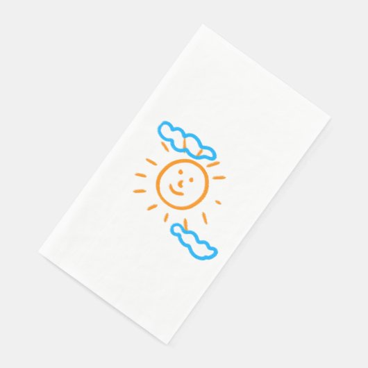 Upload Childs Drawing Draai Kinder kunstwerk naar Servet (Hoek)