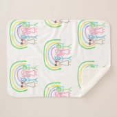 Upload Childs Drawing Draai Kinder kunstwerk naar Sherpa Deken (Voorkant (horizontaal))