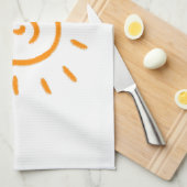 Upload Childs Drawing Draai Kinder kunstwerk naar Theedoek (Quarter Fold)