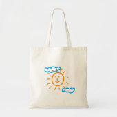 Upload Childs Drawing Draai Kinder kunstwerk naar Tote Bag (Voorkant)