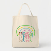 Upload Childs Drawing Draai Kinder kunstwerk naar Tote Bag (Voorkant)