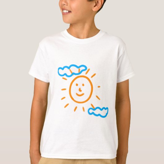 Upload Childs Drawing Turn Kinder Artwork naar het T-shirt (Voorkant)