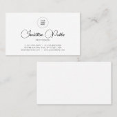 Upload Company Logo Hier de Aangepaste Naam van Ma Visitekaartje (Voorkant / Achterkant)