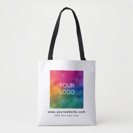 Upload Company Logo Hier Website schouder Tote Bag (Voorkant)