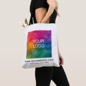 Upload Company Logo Hier Website schouder Tote Bag (Dichtbij)