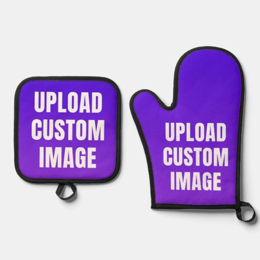 Upload Custom 2 Image - Add Your Own To Print On A Ovenwant & Pannenlap Set (Voorkant)
