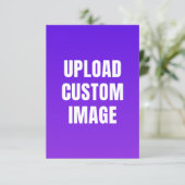 Upload Custom Image - Add Your Own To Print On A Kaart (Staand voorkant)
