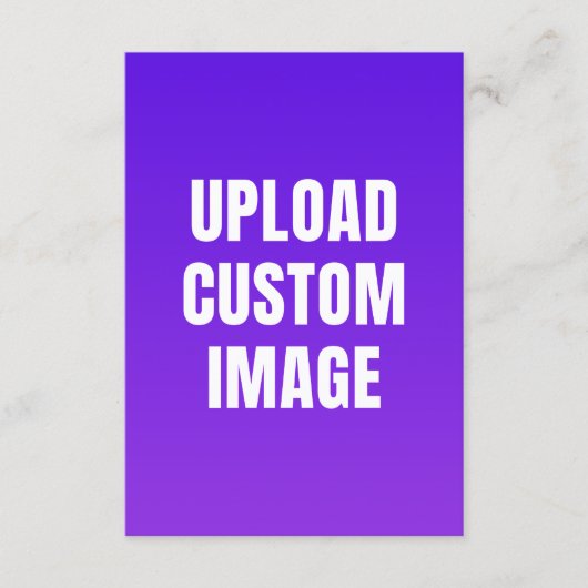 Upload Custom Image - Add Your Own To Print On A Kaart (Voorkant)