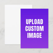 Upload Custom Image - Add Your Own To Print On A Kaart (Voorkant / Achterkant)