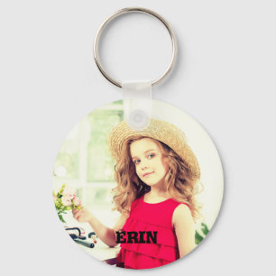 Upload de foto en de naam van uw Baby/Kind Sleutelhanger