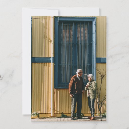 Upload de foto van uw Valentijns met aangepaste be Bedankkaart (Achterkant)