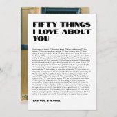 Upload de foto van uw Valentijns met aangepaste be Bedankkaart (Voorkant / Achterkant)