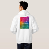 Upload de Mannen van de Sjabloon van het Afbeeldin Hoodie (Achterkant volledig)