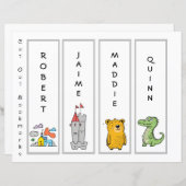 Upload de naam en het kunstwerk van uw kind (Voorkant / Achterkant)