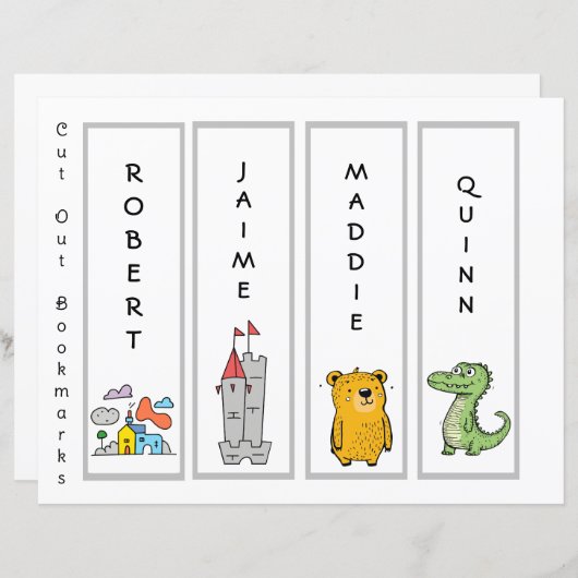 Upload de naam en het kunstwerk van uw kind (Voorkant / Achterkant)