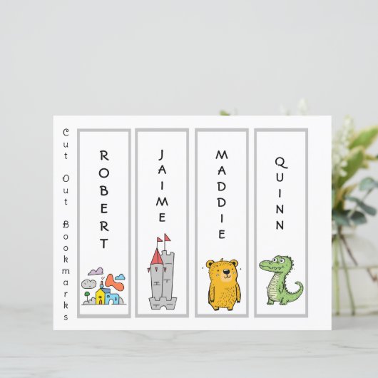 Upload de naam en het kunstwerk van uw kind (Staand voorkant)