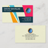 Upload Download Triangle Arrows Web Designer Visitekaartje (Voorkant / Achterkant)