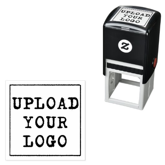 Upload een bedrijfslogo op maat vierkant zelfinktende stempel (In situ)