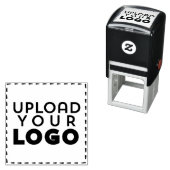 Upload een Business Logo Custom Square Rubber Zelfinktende Stempel (In situ)
