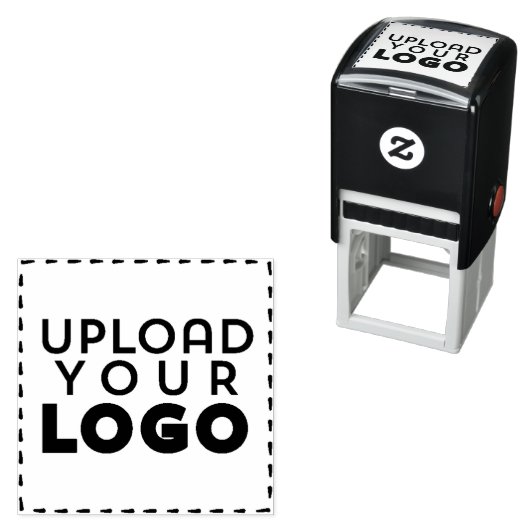 Upload een Business Logo Custom Square Rubber Zelfinktende Stempel (In situ)