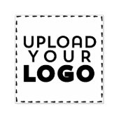 Upload een Business Logo Custom Square Rubber Zelfinktende Stempel (Design)
