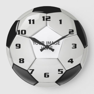 Upload een Foto Creëer uw Voetbal van de Douane Grote Klok