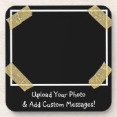 Upload een Foto en voeg een Persoonlijk Bericht va Bier Onderzetter (Voorkant)