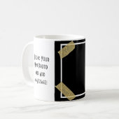 Upload een Foto en voeg een Persoonlijk Bericht va Koffiemok (Voorkant links)