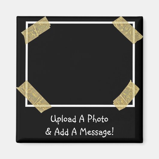 Upload een Foto en voeg een Persoonlijk Bericht va Magneet (Voorkant)