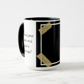 Upload een Foto en voeg een Persoonlijk Bericht va Mok (Voorkant links)