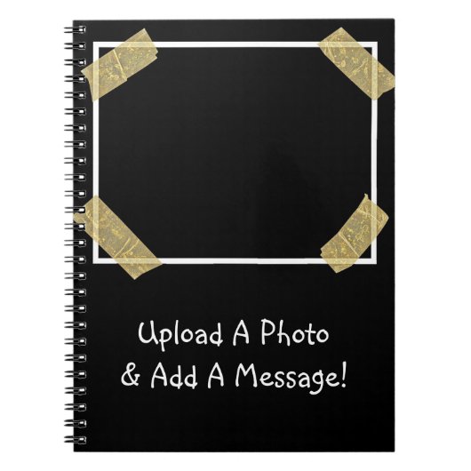 Upload een Foto en voeg een Persoonlijk Bericht va Notitieboek (Voorkant)