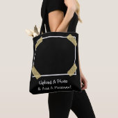 Upload een Foto en voeg een Persoonlijk Bericht va Tote Bag (Dichtbij)