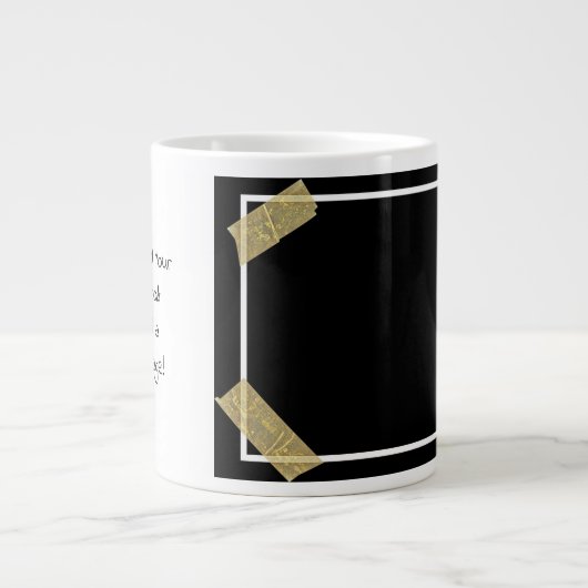 Upload een Foto met Persoonlijk Bericht van de Dou Grote Koffiekop (Voorkant)