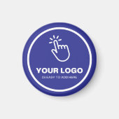 Upload eenvoudig uw Logo Custom Low Minimums Blue Magneet (Voorkant)