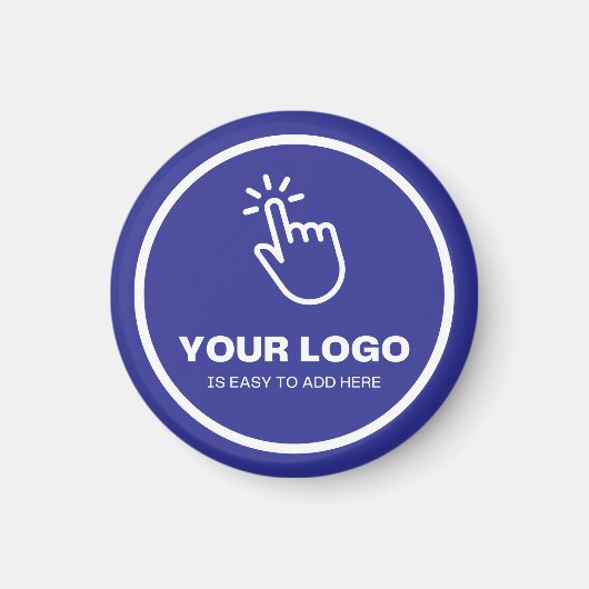 Upload eenvoudig uw Logo Custom Low Minimums Blue Magneet (Voorkant)