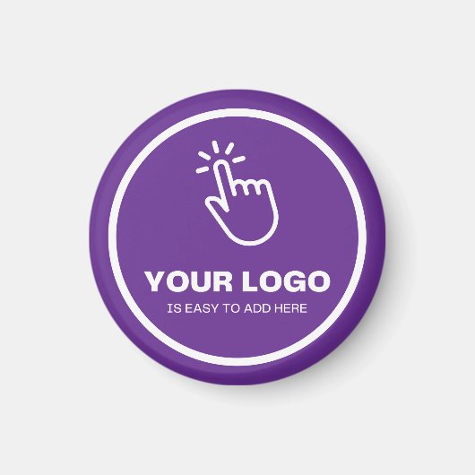 Upload eenvoudig uw Logo Custom Low Minimums Paars Magneet (Voorkant)