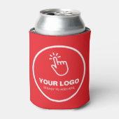 Upload eenvoudig uw Logo Custom Low Minimums Red Blikjeskoeler (Blikje Voorkant)