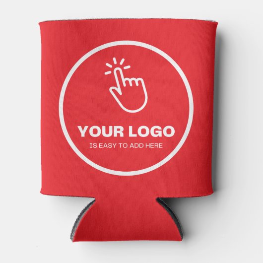 Upload eenvoudig uw Logo Custom Low Minimums Red Blikjeskoeler (Voorkant)