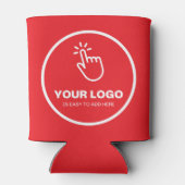 Upload eenvoudig uw Logo Custom Low Minimums Red Blikjeskoeler (Achterkant)