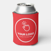 Upload eenvoudig uw Logo Custom Low Minimums Red Blikjeskoeler (Blikje Achterkant)