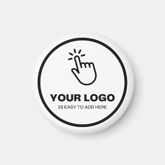 Upload eenvoudig uw Logo Custom Low Minimums Wit Magneet (Voorkant)