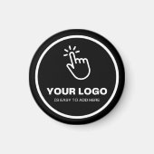 Upload eenvoudig uw Logo Custom Low Minimums Zwart Magneet (Voorkant)