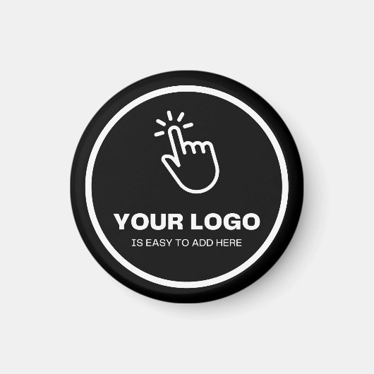 Upload eenvoudig uw Logo Custom Low Minimums Zwart Magneet (Voorkant)