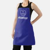 Upload eenvoudig uw Logo Custom Volunteer Blue Schort (Insitu)