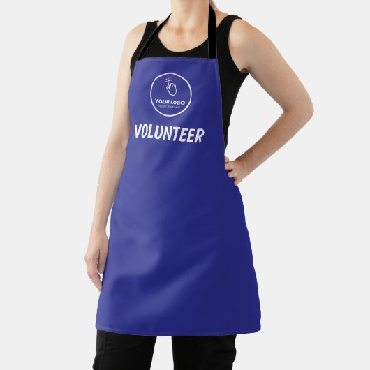 Upload eenvoudig uw Logo Custom Volunteer Blue Schort (Insitu)