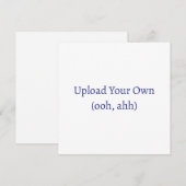 Upload Eigen Bestand, Zelfgemaakte Kaart of Uitnod (Voorkant / Achterkant)