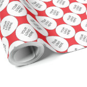 Upload Eigen Logo Eenvoudig Extra Groot Kerstcadea Cadeaupapier (Rol Hoek)