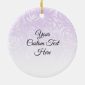 Upload elke kleur Unieke elegante monoboogvaar Keramisch Ornament (Achterkant)