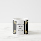 Upload en voeg 2 Foto's toe met persoonlijk aangep Espresso Kop (Voorkant)