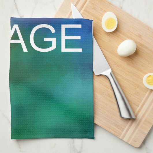 Upload foto Afbeelding Logo Sjabloon Modern Elegan Theedoek (Quarter Fold)